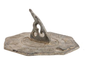 ANTIQUE LEAD SUN DIAL