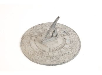 VINTAGE CAST LEAD SUNDIAL