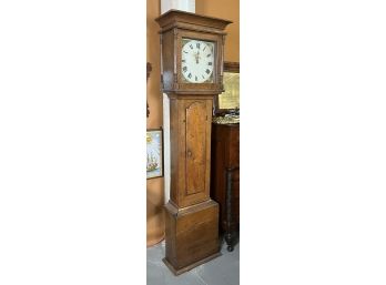 ANTIQUE OAK GRANDFATHER CLOCK