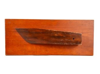 VINTAGE WOODEN HALF HULL