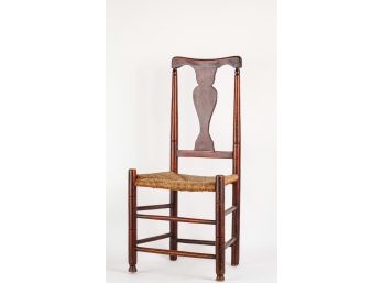 QUEEN ANNE RUSH SEAT SIDE CHAIR
