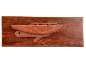 VINTAGE WOODEN HALF HULL