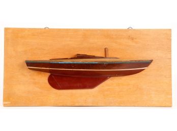 VINTAGE WOODEN HALF HULL
