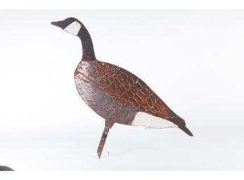 VINTAGE PAINTED PLYWOOD CANADA GOOSE DECOY