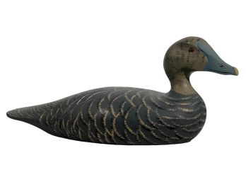 WOODEN BLUE BILL DUCK DECOY