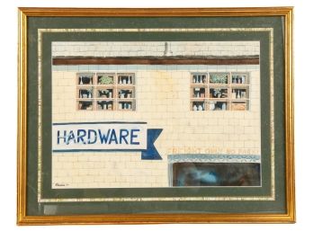 C1980 WATERCOLOR signed EVENDEN