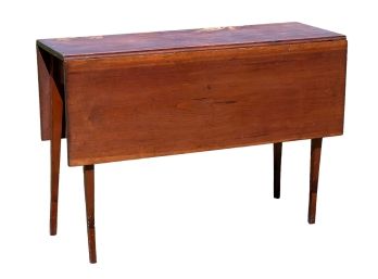 ANTIQUE CHERRY WOOD DROP LEAF TABLE