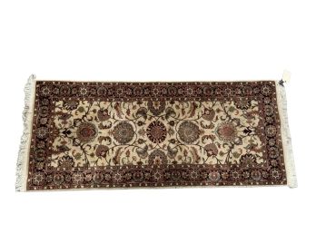 20th c HANDMADE PERSIAN WOOL SCATTER RUG