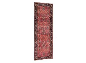 20th c INDO SAROUK HANDMADE WOOL RUNNER