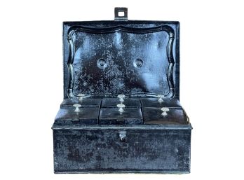 ANTIQUE TIN SPICE BOX