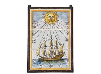 (3) PART FRAMED TILE SUNDIAL