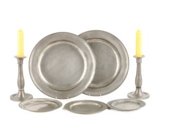 ANTIQUE ENGLISH PEWTER GROUP