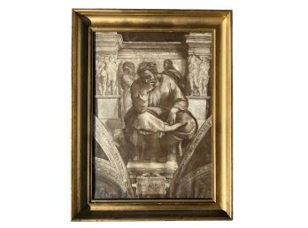 VINTAGE 'HIEREMIAS' THE PROPHET JEREMIAH PRINT