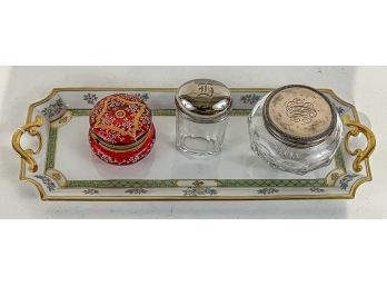 (4) PIECE VINTAGE DRESSER GROUPING