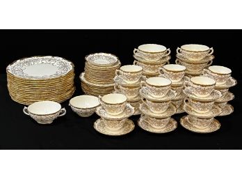 VINTAGE COALPORT PARTIAL DINNER SERVICE