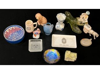 (14) PIECES MISC VINTAGE FIGURINES, ETC