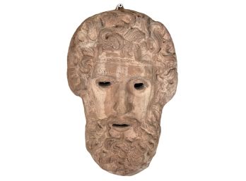 CLASSICAL POTTERY WALL MOUNTED FACE w/ BEARD
