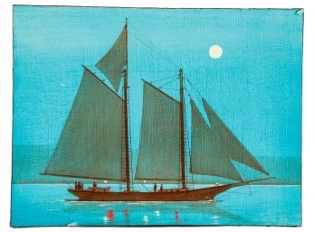 WILLIAM (BILL) STILSON (1934-2012) MOONLIT SHIP