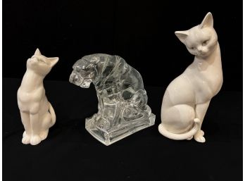 (3) VINTAGE ANIMAL FIGURES