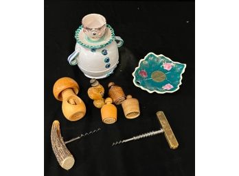 (8) MISC VINTAGE OBJECTS