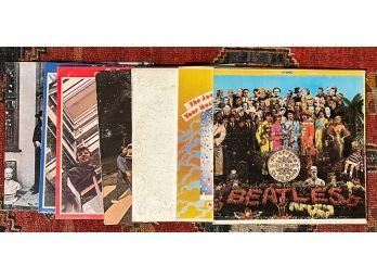 (7) VINTAGE BEATLES ALBUMS, SOME DOUBLE ALBUMS