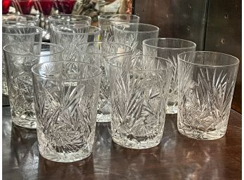 (6) VINTAGE CUT GLASS GLASSES