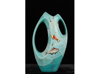 MID CENTURY MAIOLICHE DERUTA POTTERY VASE