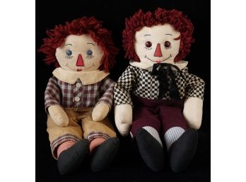 (2) VINTAGE RAGGEDY ANDY DOLLS