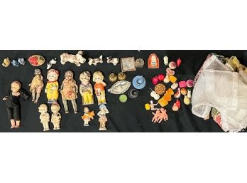 VINTAGE MINIATURE DOLLS ETC