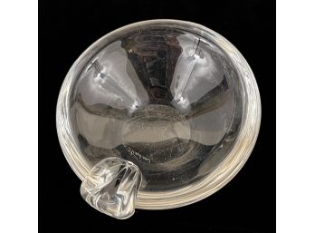 VINTAGE SIGNED STEUBEN GLASS ASHTRAY