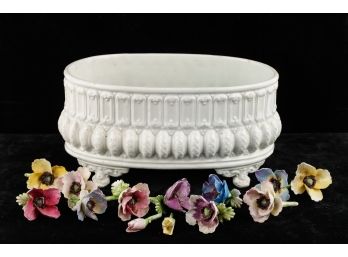 VINTAGE CERAMIC FLOWER BLOSSOMS, ETC