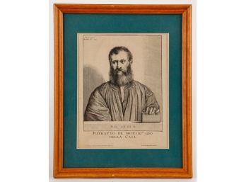 VINTAGE ETCHING TITIANUS PINXIT W. HOLLAR