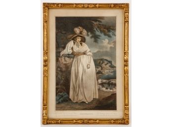 VINTAGE FRAMED PRINT 'CONSTANCY'