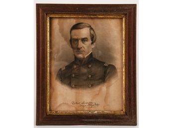 ROBERT ANDERSON (1805-1871) - CIVIL WAR ENGRAVING