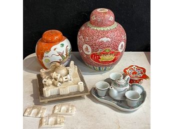 GROUP of ASIAN CHINA & STONE TAJ MAHAL