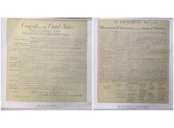 (3) POSTERS - BILL OF RIGHTS, CONSTITUTION, ETC