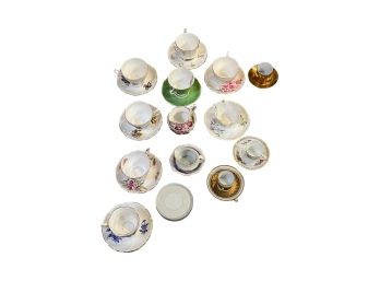 VINTAGE GROUP of MOSTLY ENGLISH BONE CHINA