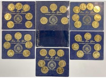 (6) COIN HISTORY OF THE US PRESIDENTS PACKS