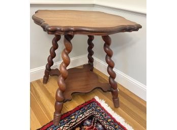 TURN of CENTURY TWIST LEG SIDE TABLE
