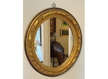 OVAL GOLD GILT MIRROR