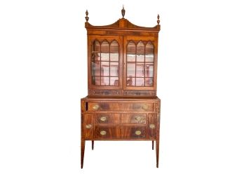 PERIOD HEPPLEWHITE MAHOGANY SECRETARY