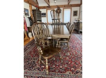 SET of (8) ETHAN ALLEN OAK DINING ROOM CHAIRS