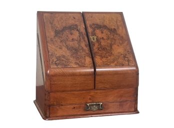 FITTED BURLWOOD CORRESPONDENCE/ LETTER CABINET