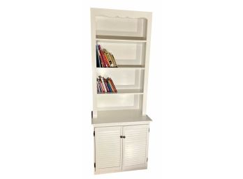 BEACHY STEP BACK BOOKCASE and CABINET