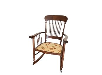 (First Half 20th c) MAHOGANY ROCKING CHAIR