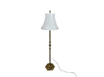 BRASS FLOOR LAMP with POSEABLE ARM