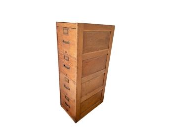 OAK FILE CABINET