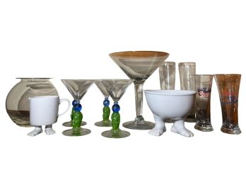 GROUPING of WHIMSICLE GLASSWARES etc