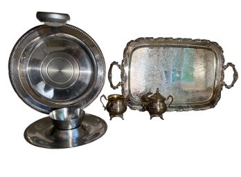 GROUPING of SILVERPLATED WARES