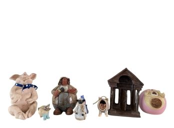 GROUP Of CONTEMPORARY FIGURAL ART POTTERY